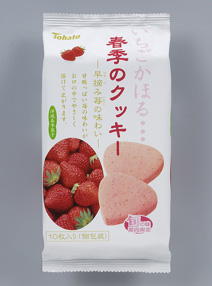 春季のクッキー・早摘み苺の味わい