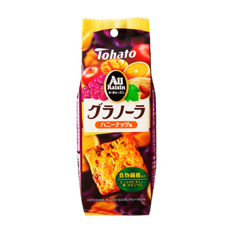 6枚オールレーズングラノーラ・ハニーナッツ味