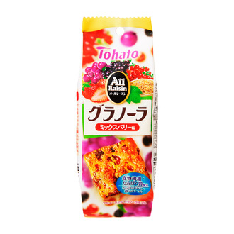 6枚オールレーズングラノーラ・ミックスベリー味