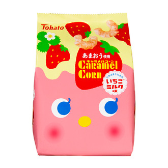 キャラメルコーン・いちごミルク味