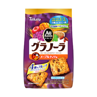 オールレーズングラノーラ・メープルナッツ味
