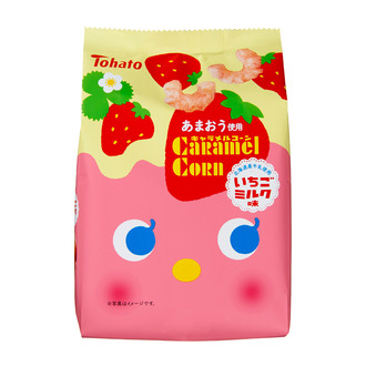 キャラメルコーン・いちごミルク味