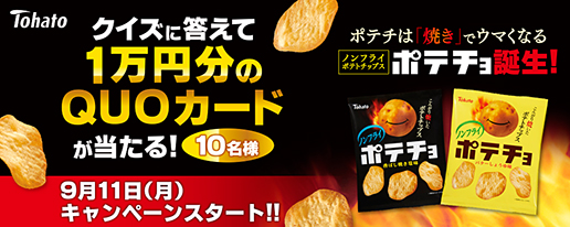 「ポテチョ・香ばし焼き塩味」「ポテチョ・バターしょうゆ味」新発売