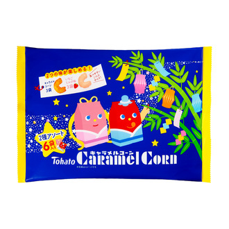 ６Ｐキャラメルコーンアソート　キャラメルコーン＆キャラメルコーン・いちごミルク味（七夕）