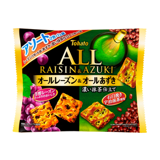 ファミリーサイズオールアソート レーズン＆あずき・濃い抹茶仕立て
