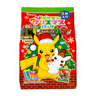 ５Ｐポケモンクリスマスパック チョコレート味