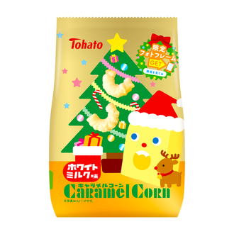 キャラメルコーン・ホワイトミルク味（クリスマス）