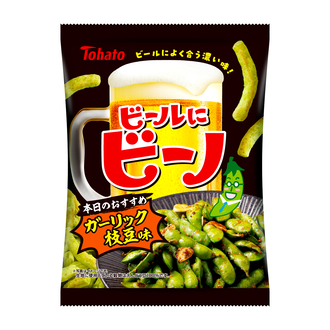 ビールにビーノ・ガーリック枝豆味