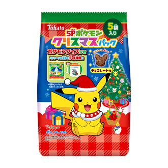 ５Ｐポケモンクリスマスパック　チョコレート味