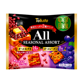 ファミリーサイズオール　シーズナルアソート　あずき・あんバター仕立て＆レーズン