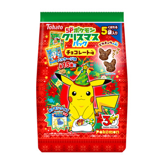 ５Ｐポケモンクリスマスパック　チョコレート味