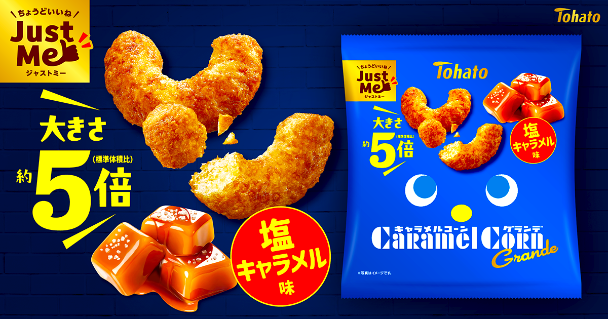 ♯Fcg05EB東ハトTohatoおやつクリップフルコンプ全12種 キャラメルコーングランデ・塩キャラメル味 東ハト